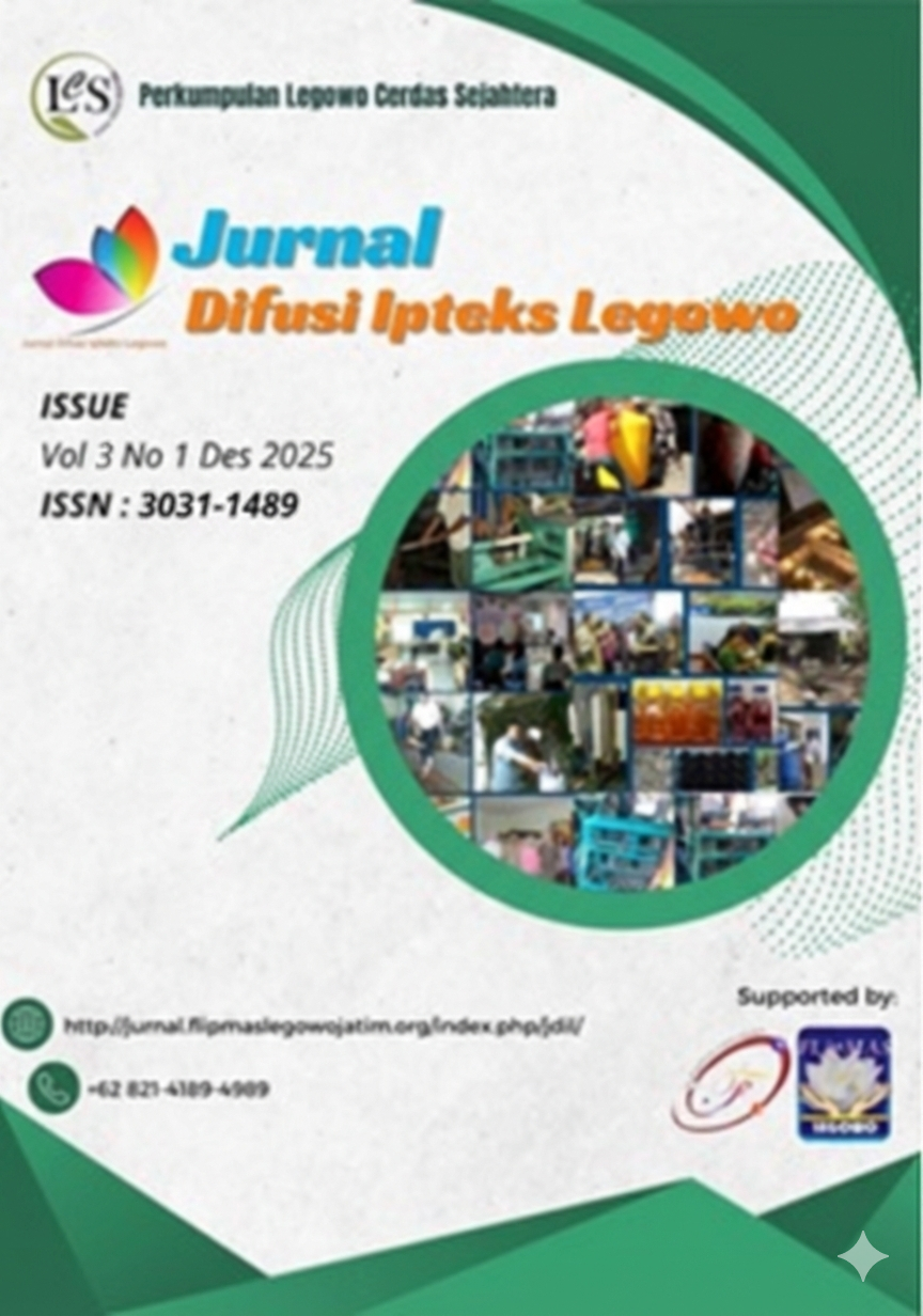 					View Vol. 3 No. 1 (2025): Jurnal Difusi Ipteks Legowo
				